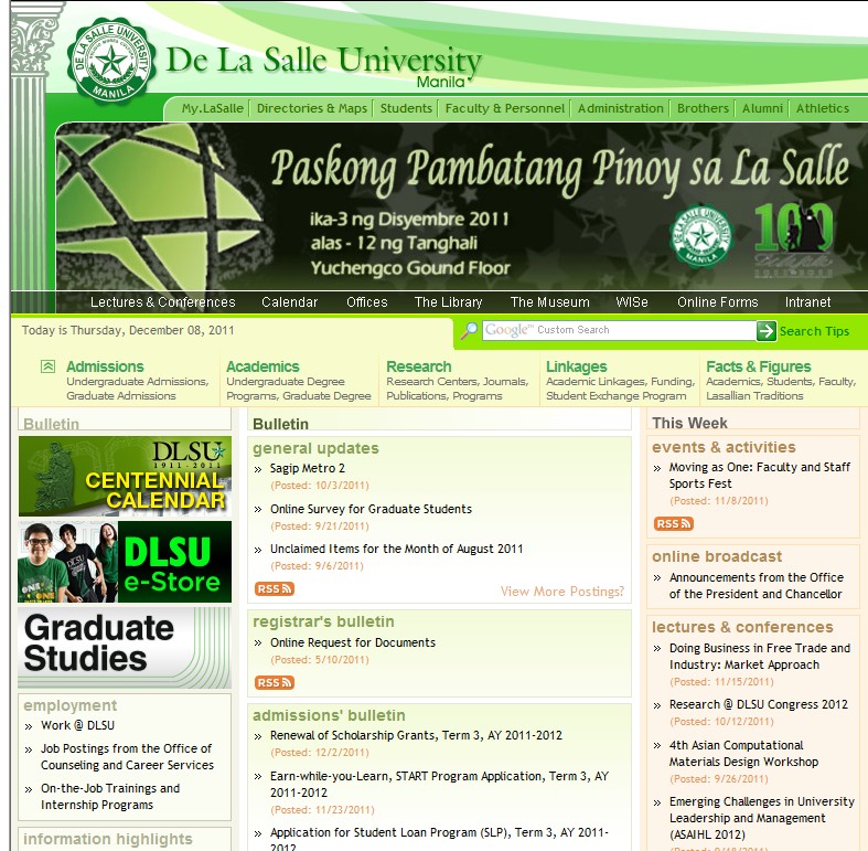 De La Salle University (DLSU 데라살 대학)